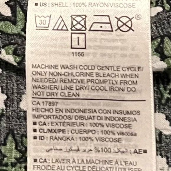 OLD NAVY Floral Sleeveless Blouse Black Green Large L - Picture 10 of 10